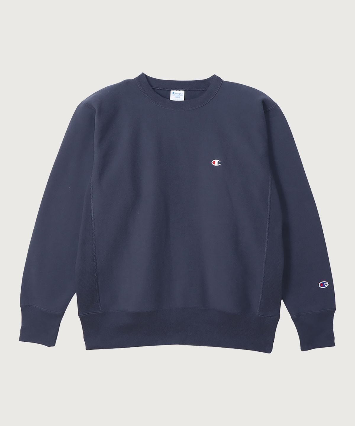 챔피온(CHAMPION) 리버스위브 블루택 C로고 루즈핏 기모 스웨트셔츠 Dark Navy