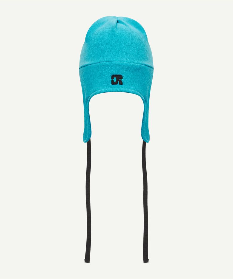 CR EMBLEM FLEECE EARFLAP_BLUE GREEN