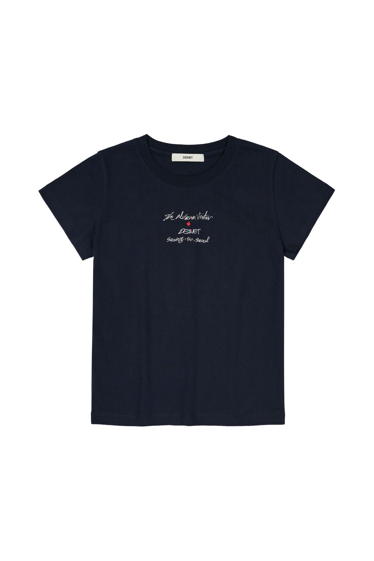 MUSINSA | DEINET DEINET x TMV SLIM T-SHIRT IN NAVY