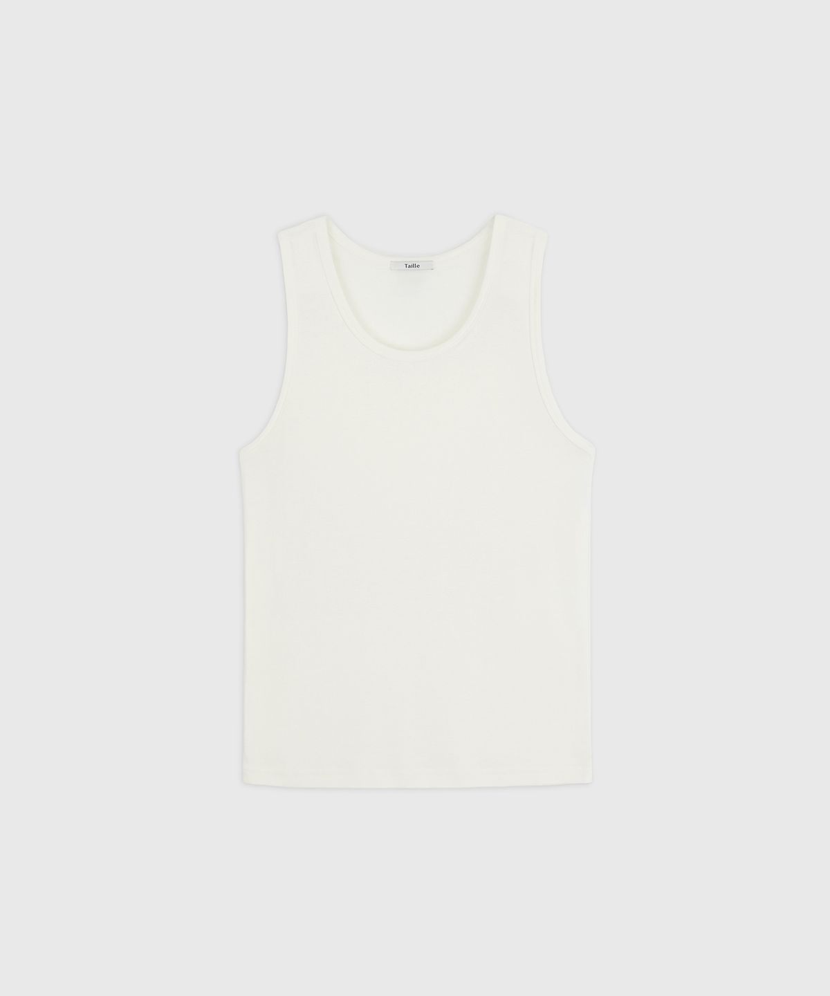 타일레(TAILLE) TENCEL COTTON SILKY SLEEVELESS EGG SHELL