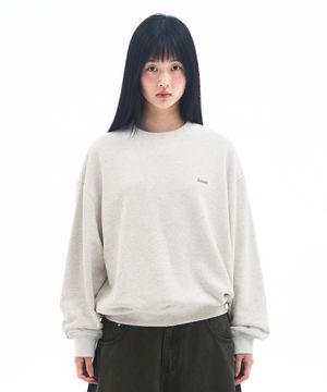 BASIC SMALL LOGO SWEATSHIRT OATMEAL