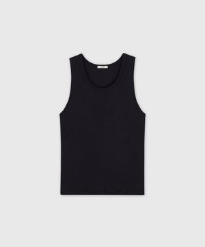 TENCEL COTTON SILKY SLEEVELESS DARK NAVY