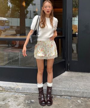 젤라비x야세 워싱카우 캡토 미들 부츠 브라운