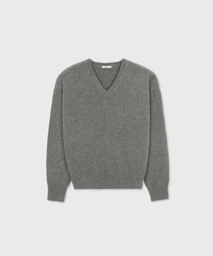PARMA WOOL TL CLASSIC V-NECK SWEATER GRIS