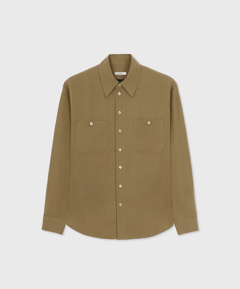 DRIFT TENCEL PATROL SHIRT COGNAC