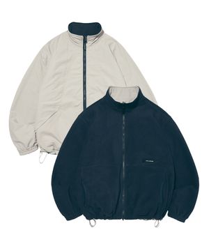 리버시블 플리스 자켓 네이비/라이트그레이