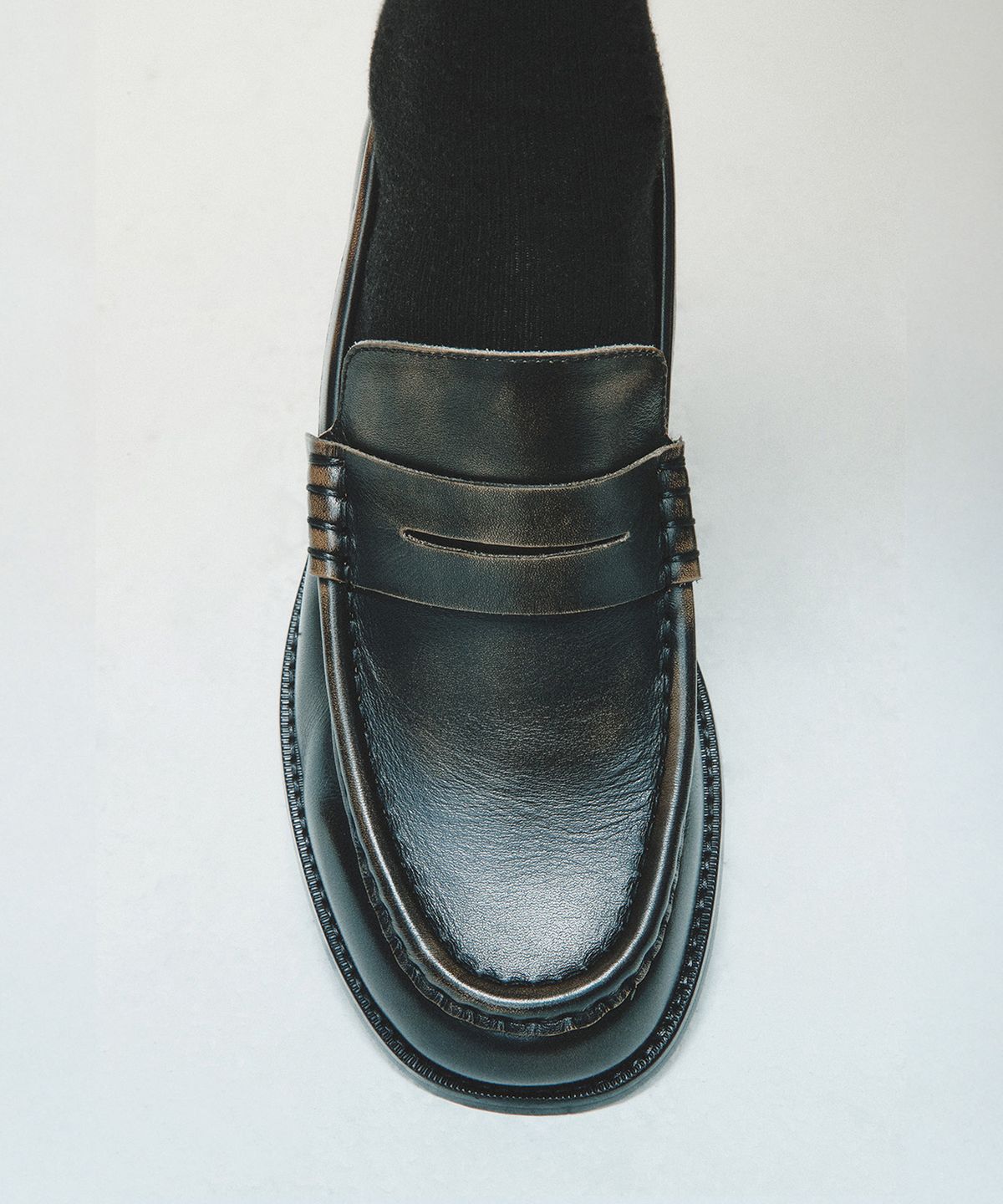 로스트가든(LOSTGARDEN) UNIFORM Wide Loafer Vintage Brown