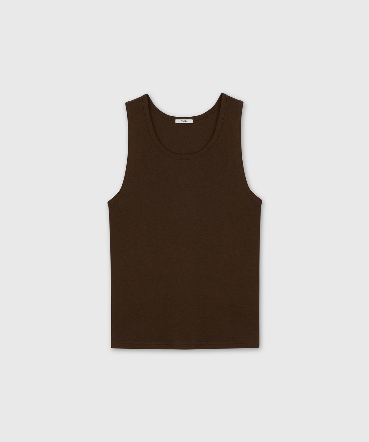 타일레(TAILLE) TENCEL COTTON SILKY SLEEVELESS TOP EARTH