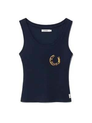 ROCKY WAFFLE SLEEVELESS TOP (NAVY)