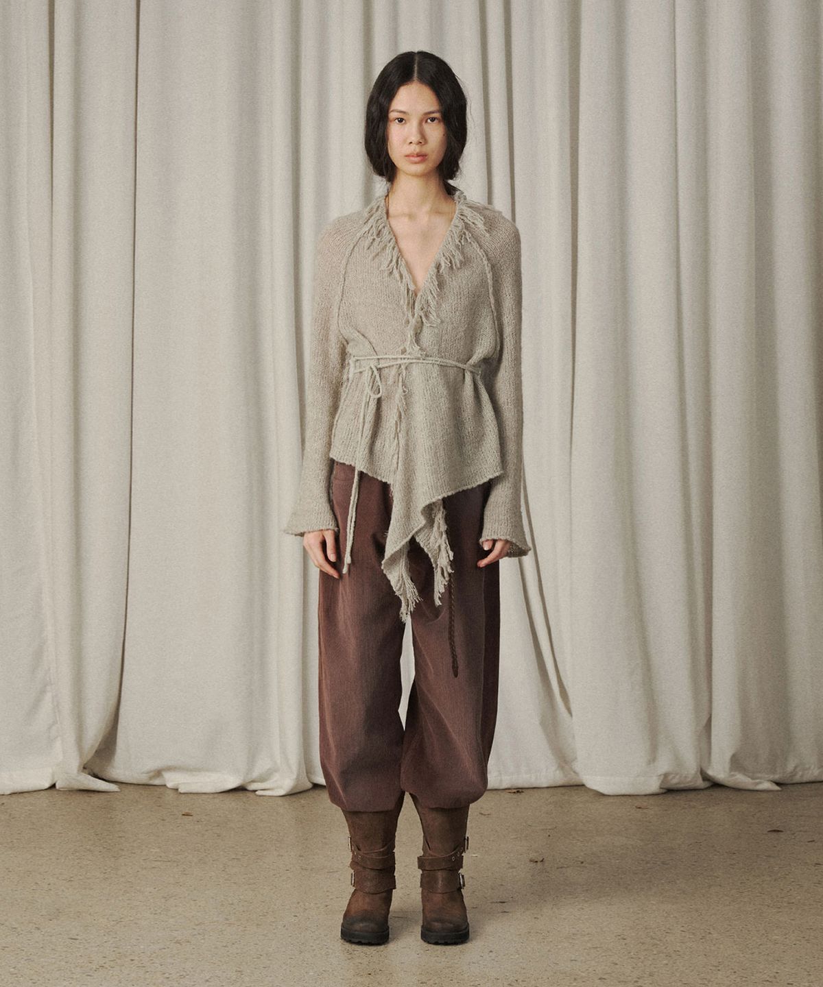 베르소(VERSO) Kid Mohair Handed Cardigan