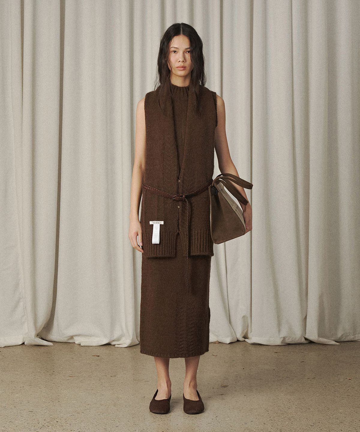 베르소(VERSO) Kidmohair Knit Skirt