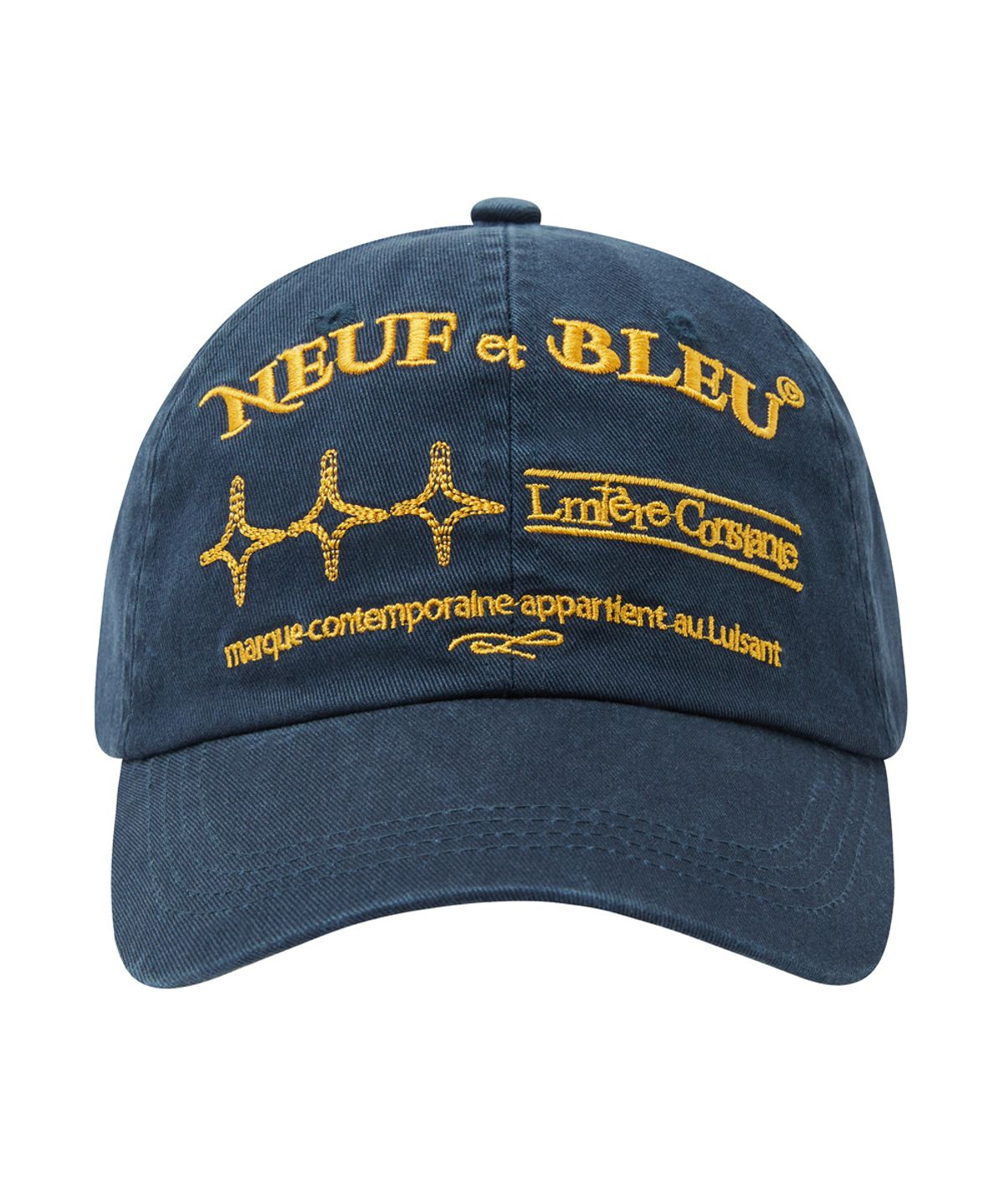 누프에블루(NEUFETBLEU) NEB shine one tone cap (navy)