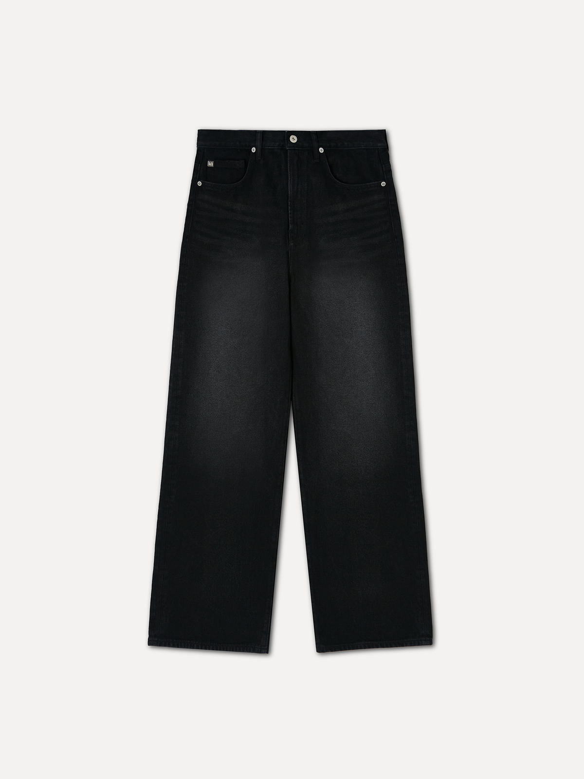 라벨아카이브(LABELARCHIVE) W Mariam wide fit jeans brushed black