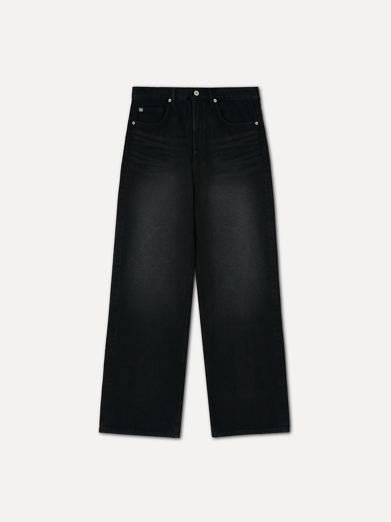 W Mariam wide fit jeans brushed black