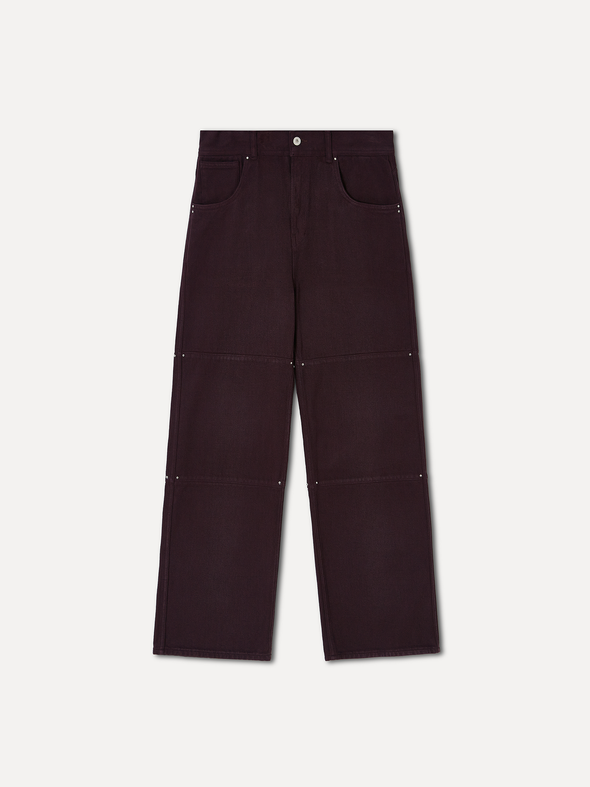 라벨아카이브(LABELARCHIVE) W Anwar paneled jeans plumwood