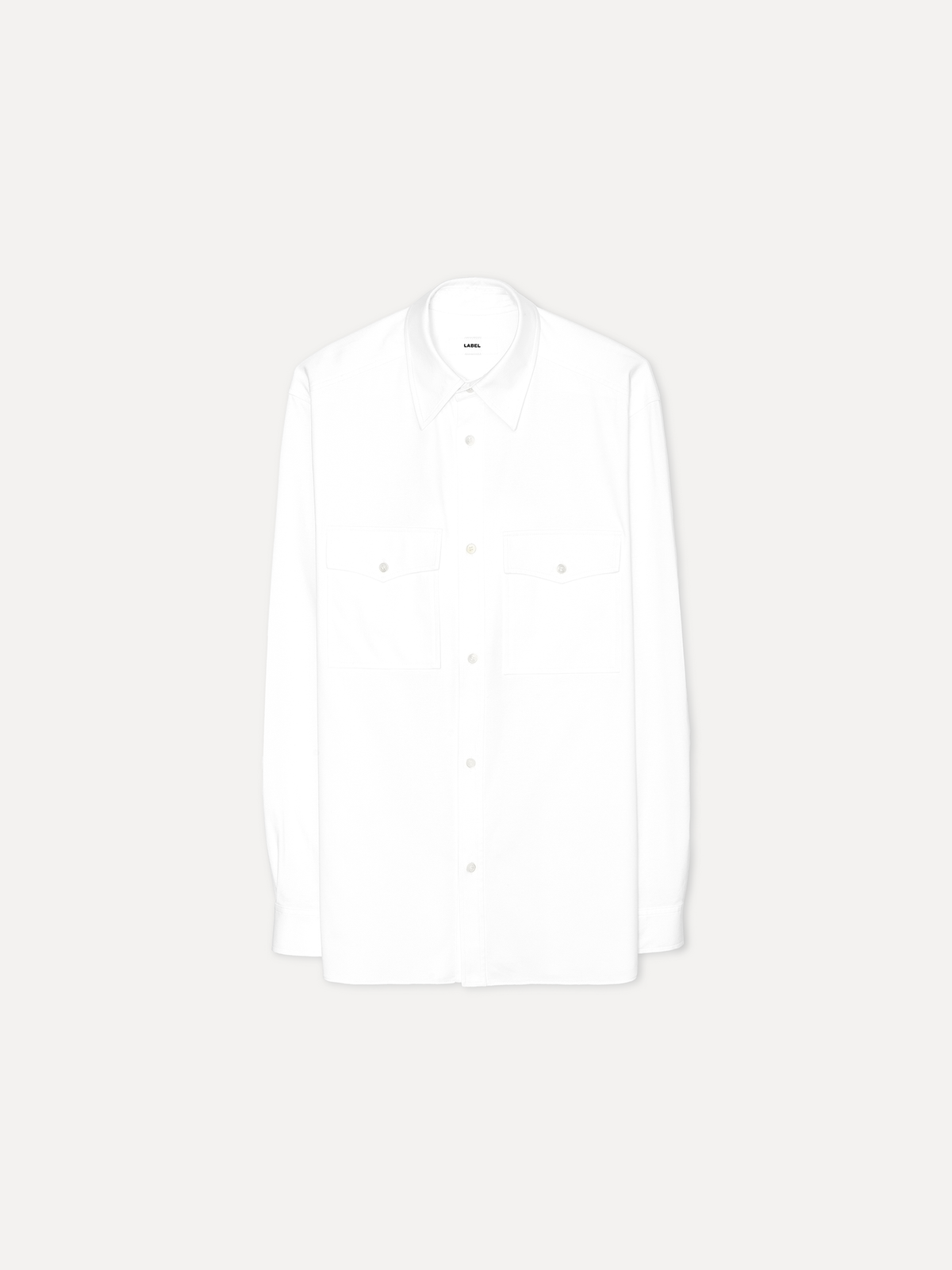 라벨아카이브(LABELARCHIVE) Herman jersey shirt white