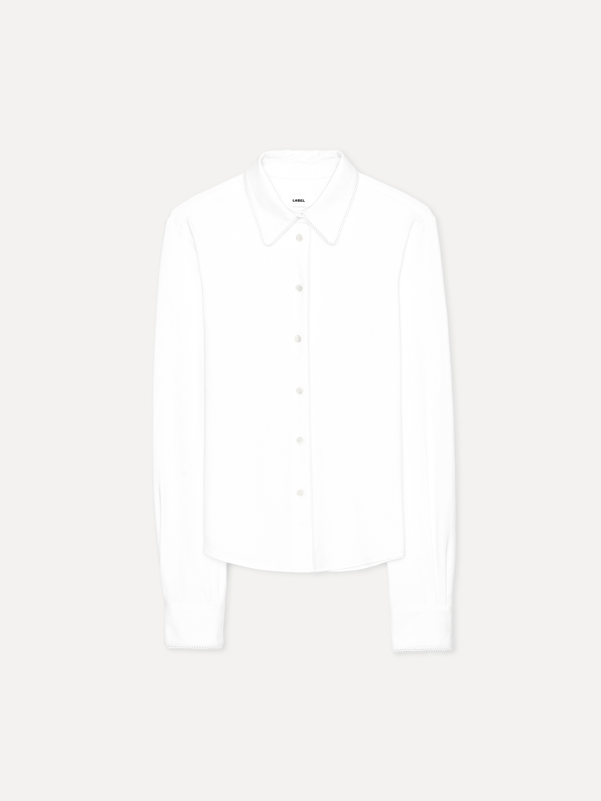 라벨아카이브(LABELARCHIVE) W Rein delicate lace trim shirt white