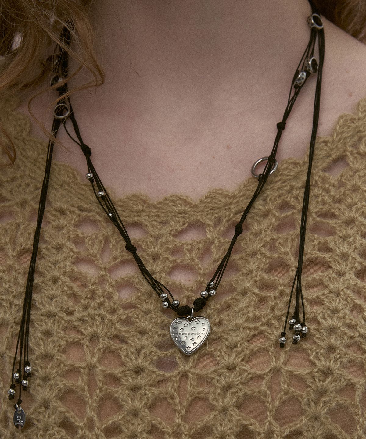 엔프프(NFF) halyard necklace-black