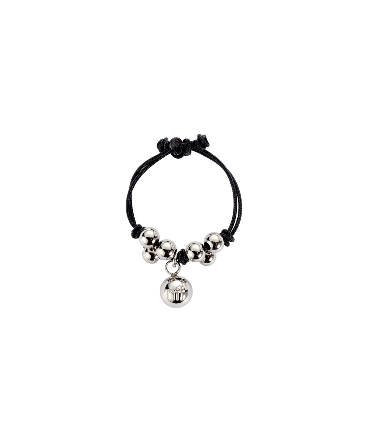 엔프프(NFF) silver grape string ring-black
