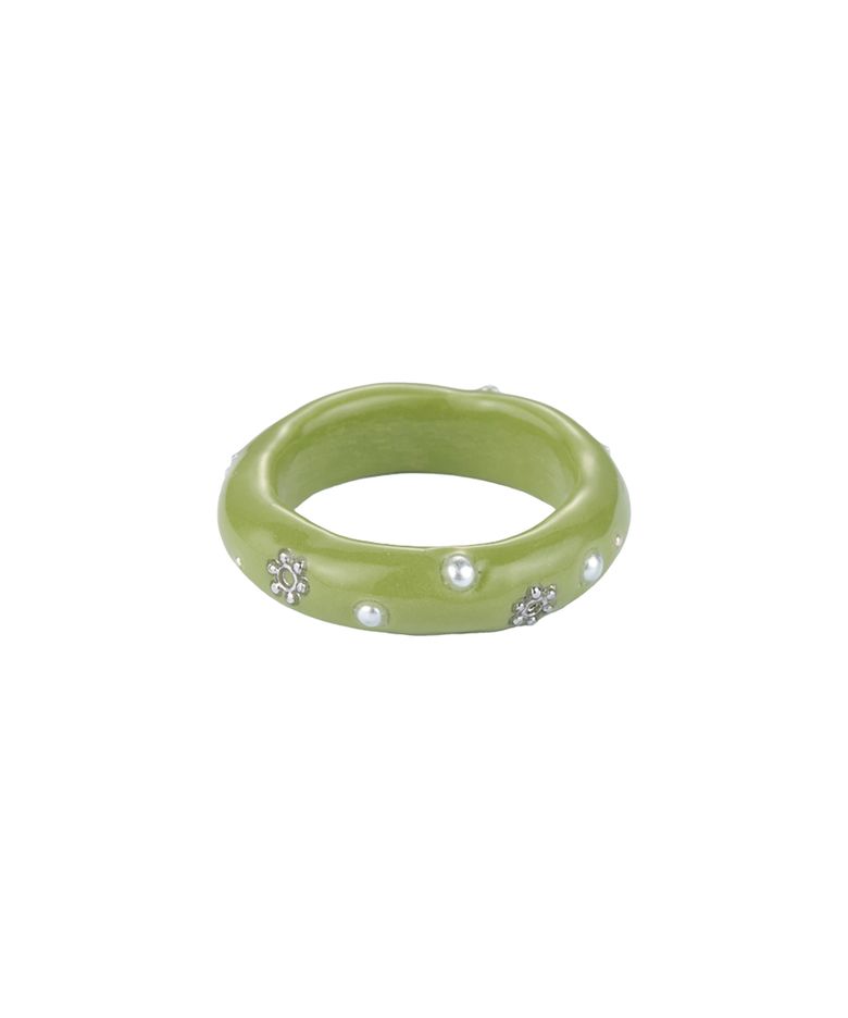 flower farm ring-olive