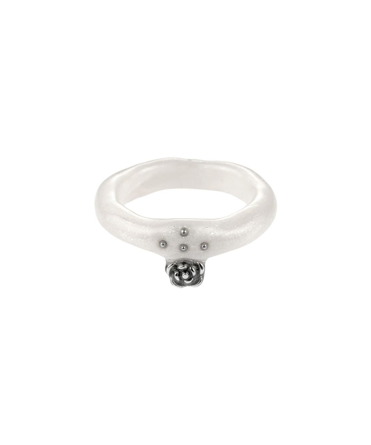 엔프프(NFF) rose drop ring-white