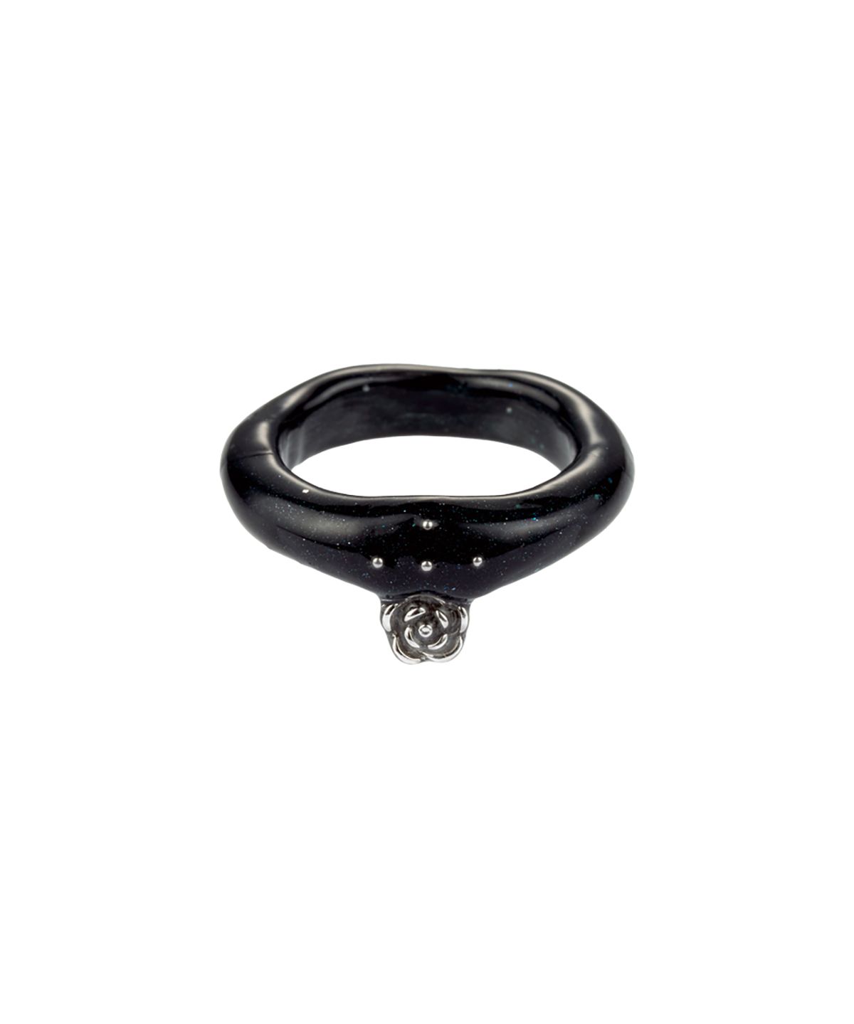 엔프프(NFF) rose drop ring-black
