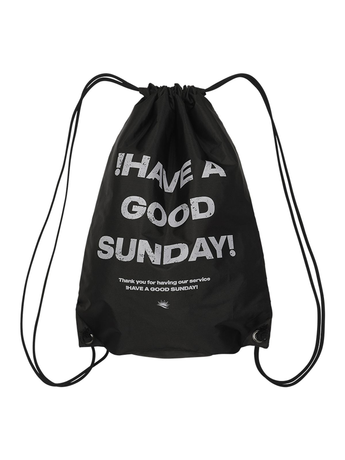 선데이후르츠마켓(SUNDAY FRUIT MARKET) GOOD SUNDAY STRING BAG BLACK