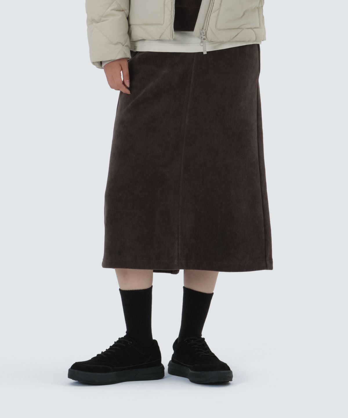 스노우피크 어패럴(SNOWPEAK APPAREL) 코듀로이 여성 스커트 (S25WWFSK75) Choco Brown