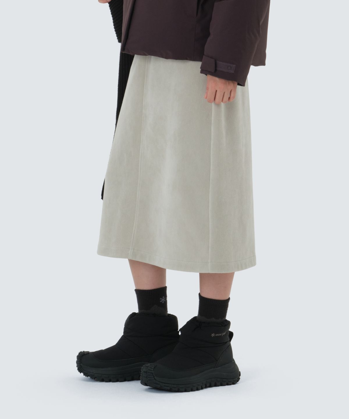 스노우피크 어패럴(SNOWPEAK APPAREL) 코듀로이 여성 스커트 (S25WWFSK75) Light Beige