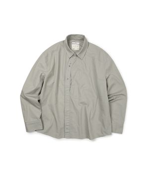CURVED COTTON SHIRTS (GRAY)
