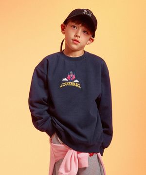 세서미스트리트x커버낫 키즈 슈퍼맨 그로버 맨투맨 네이비 CK2507CR30NA