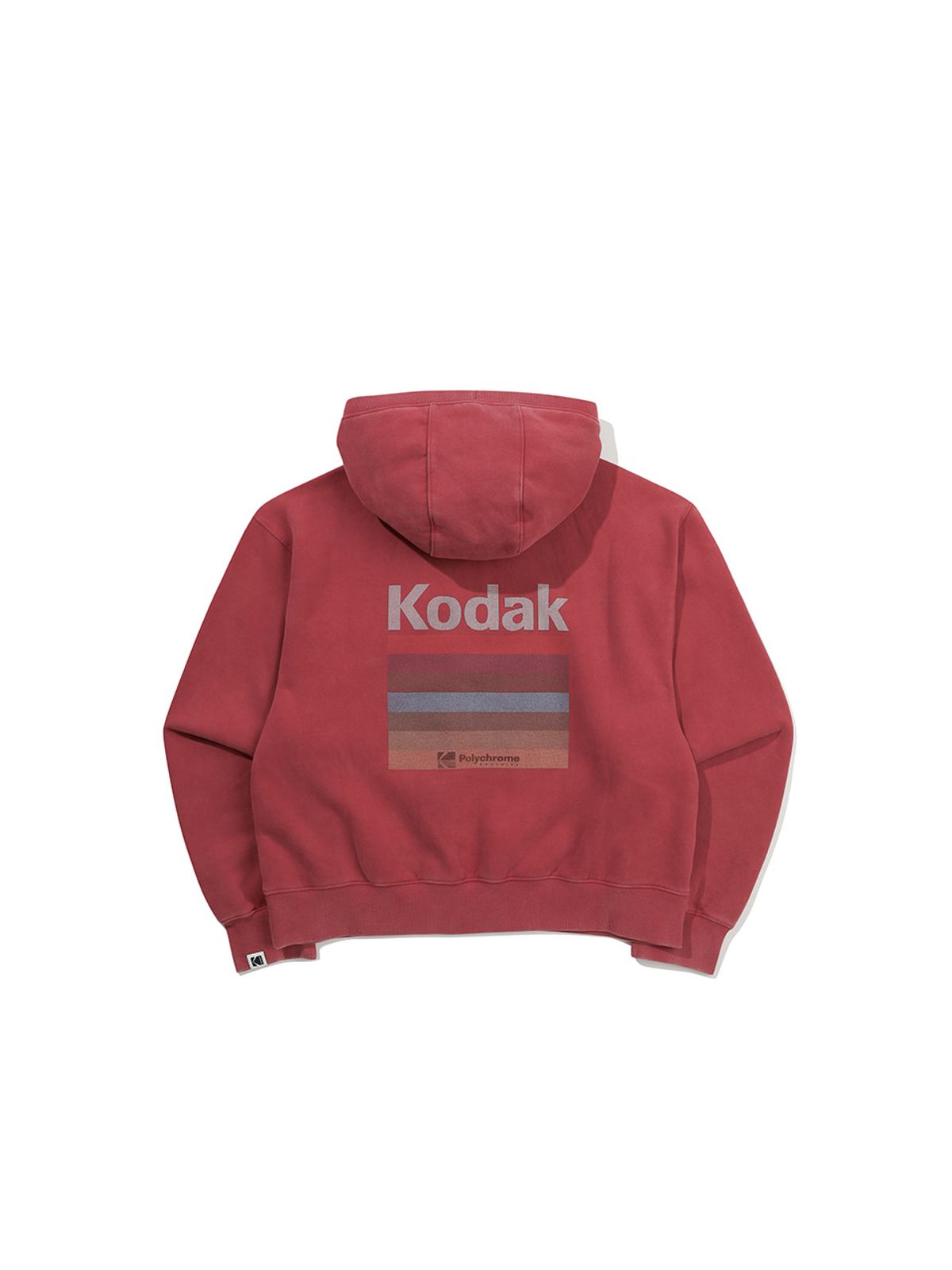 코닥(KODAK) 레인보우 스노우워싱 기모 후드 우먼 PINK