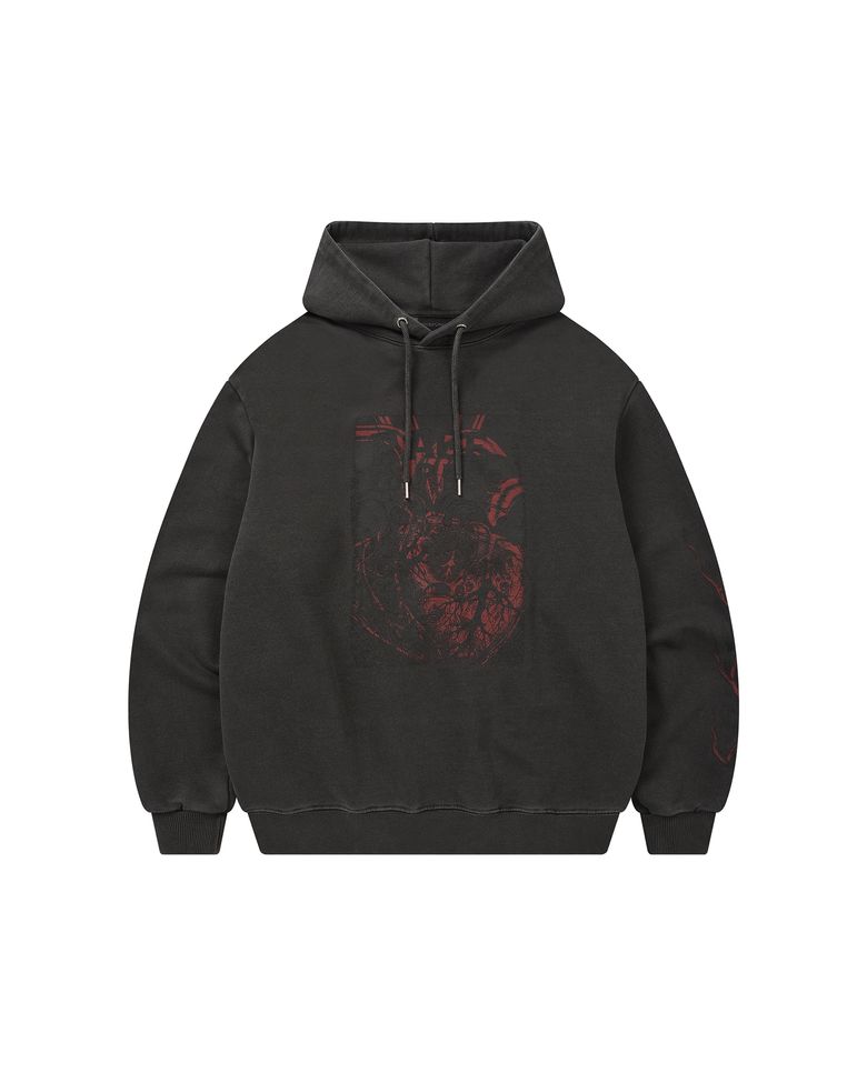 RAGE GARAGE PIGMENT HOODIE (CHARCOAL)