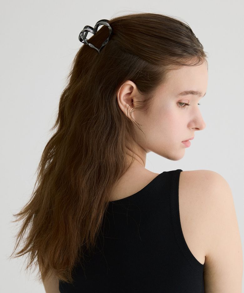 Metal Heart Hair Claw