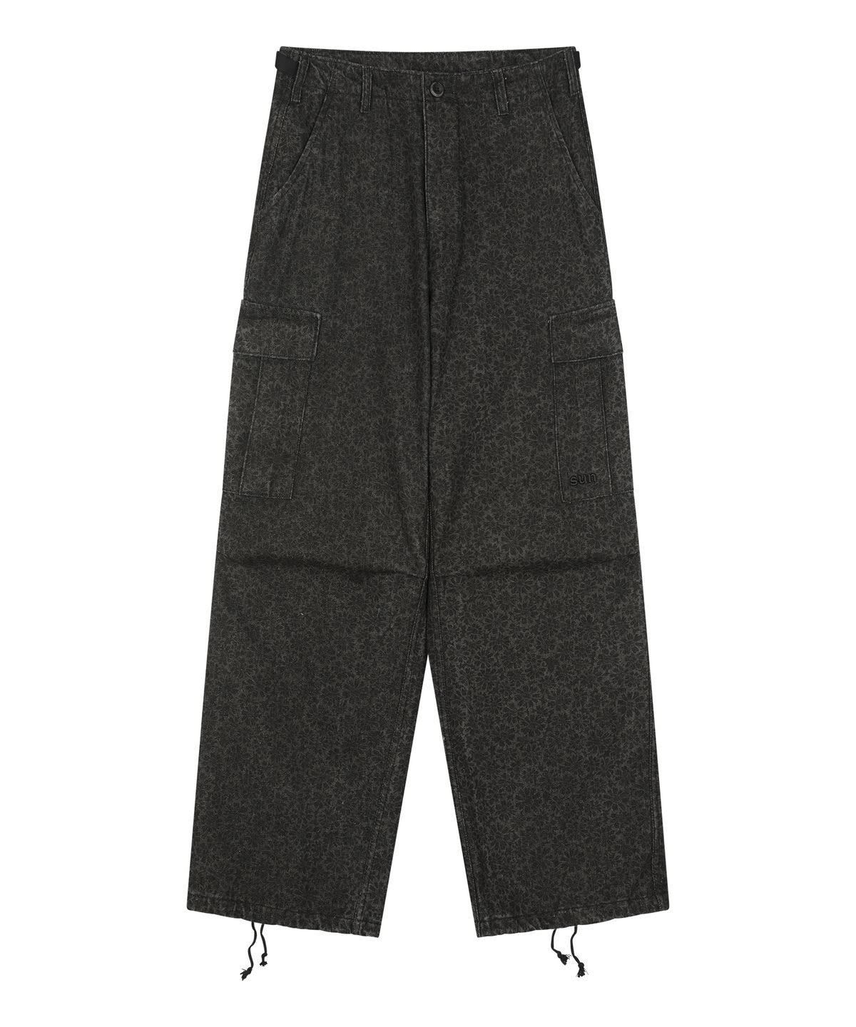 선데이후르츠마켓(SUNDAY FRUIT MARKET) W) DAISY CARGO DENIM PANT CHARCOAL