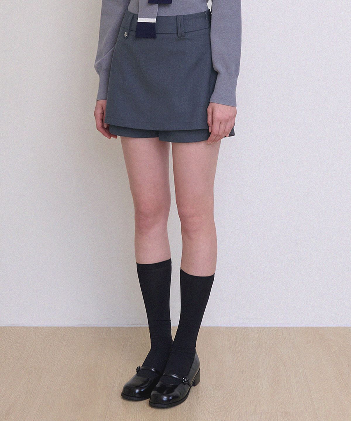 미케네(MICANE) 아셔 미니 스커트 쇼츠