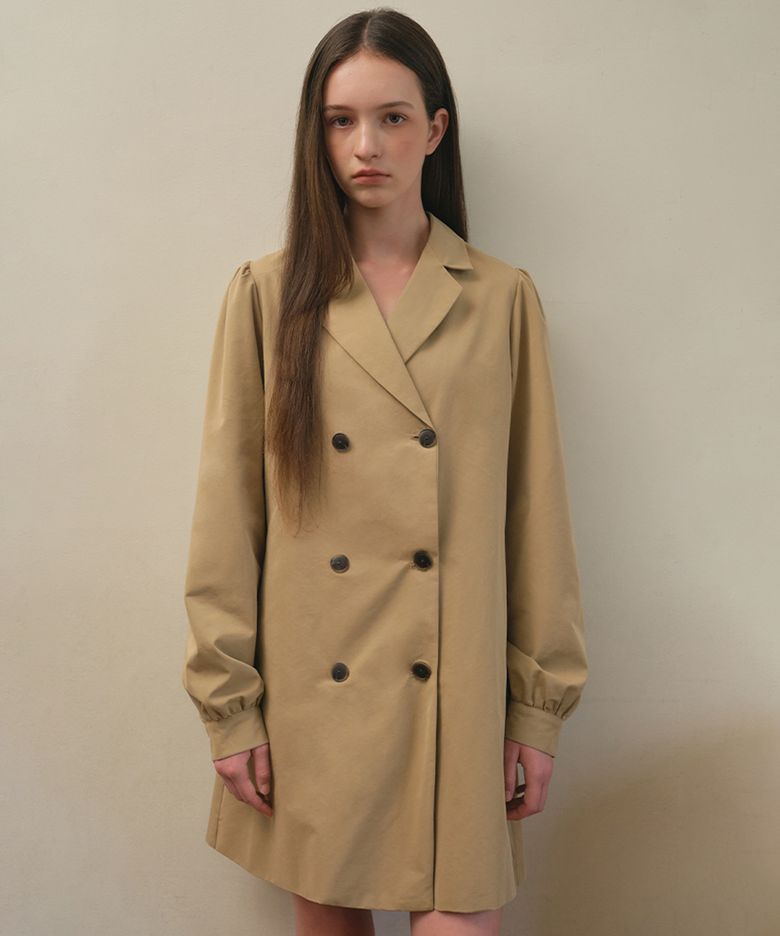 Louvre trench dress_Beige(O25-OPS03)