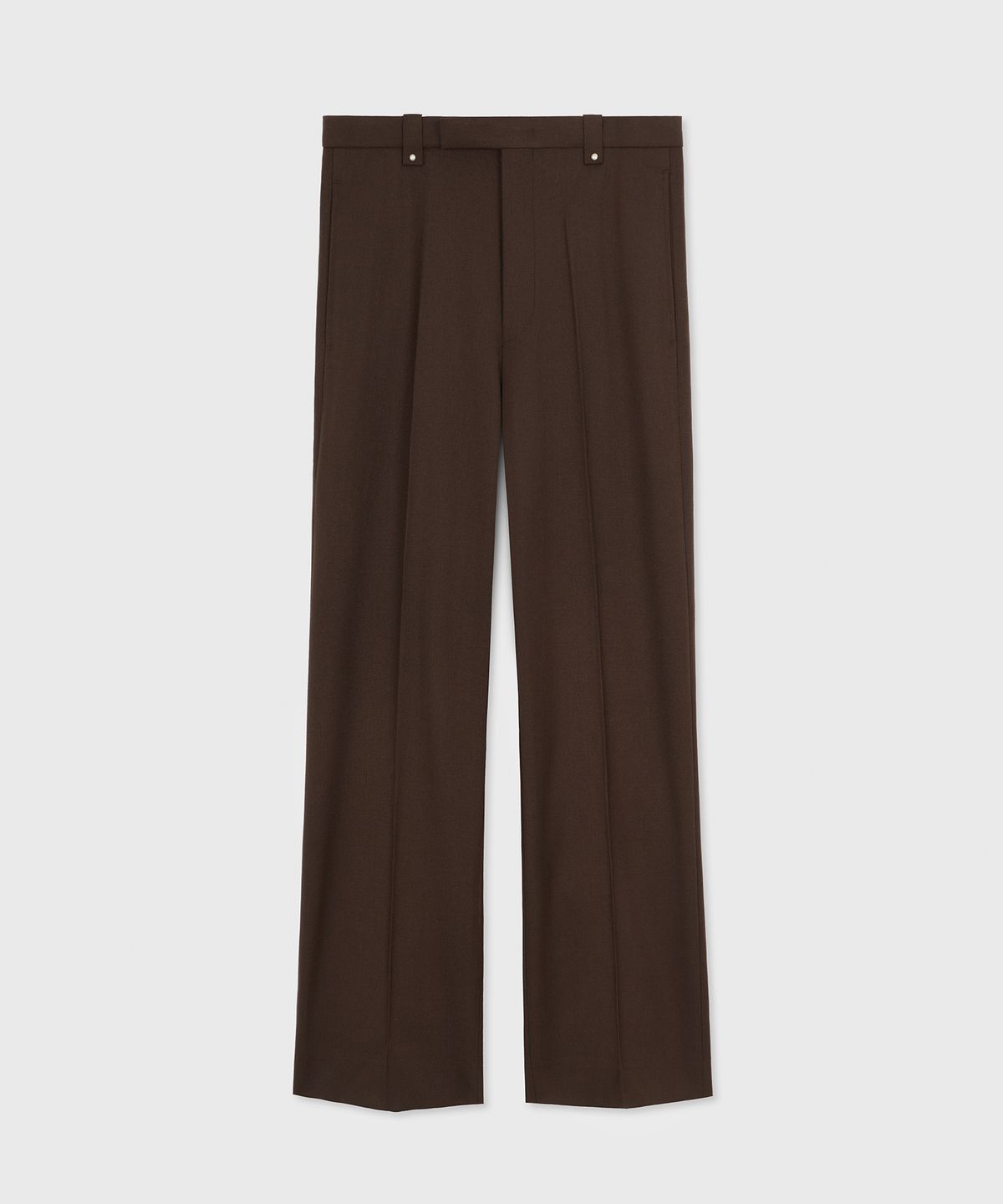 타일레(TAILLE) CARNABY FLARED WOOL TROUSERS DARK MAHOGANY