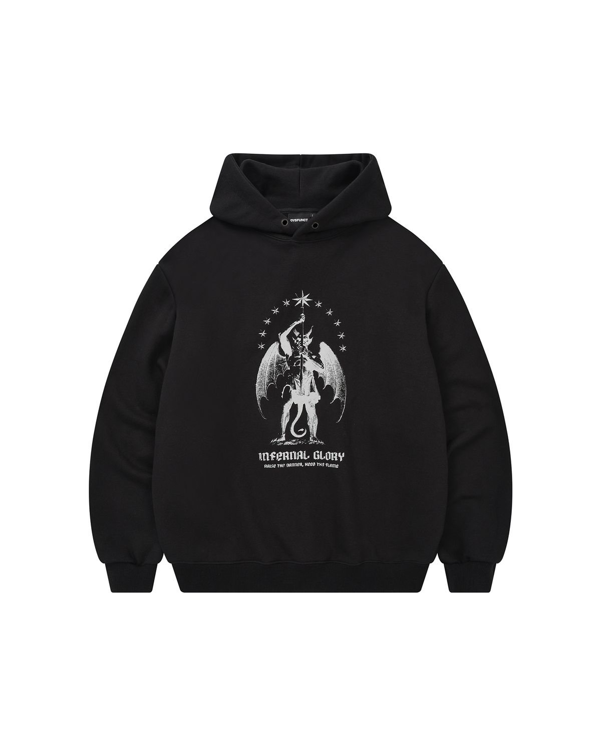디스펑트(DYSFUNCT) INFERNAL GLORY HOODIE (BLACK)