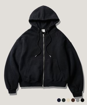 크롭 투 파인더 후드집업 블랙 JUHD4718