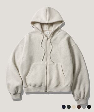 크롭 투 파인더 후드집업 오트밀 JUHD4718