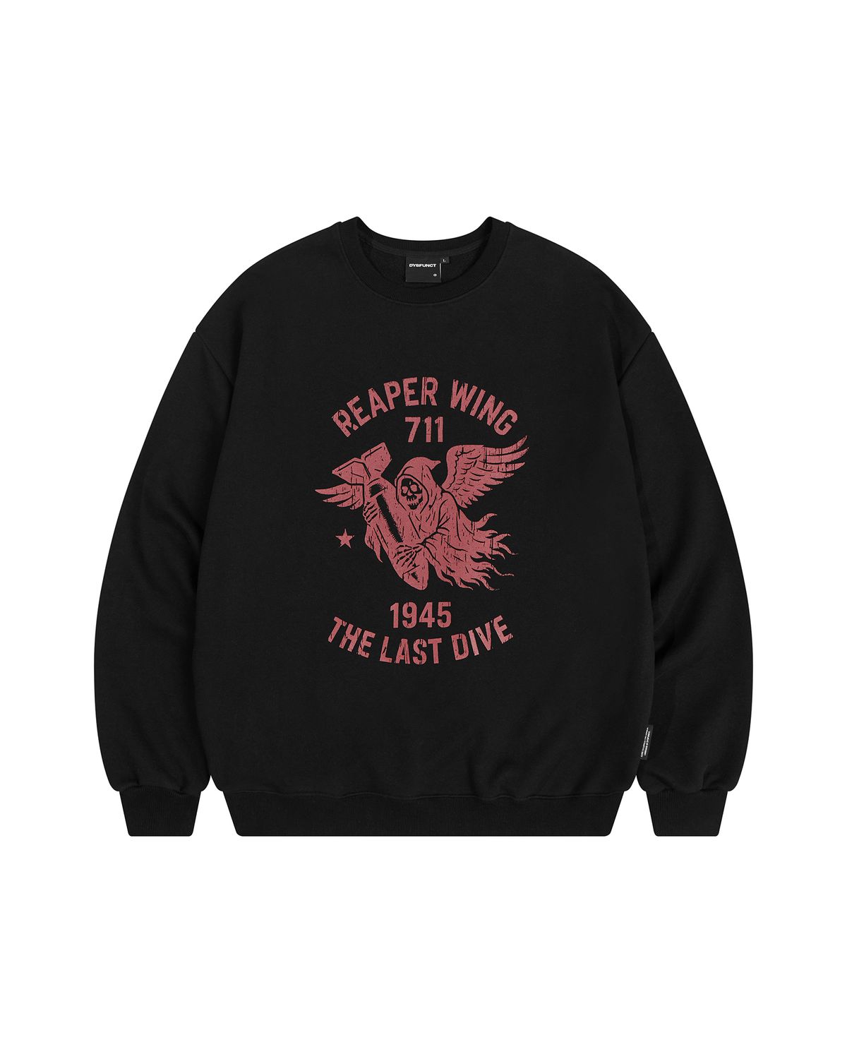 디스펑트(DYSFUNCT) REAPER WING SWEATSHIRT (BLACK)