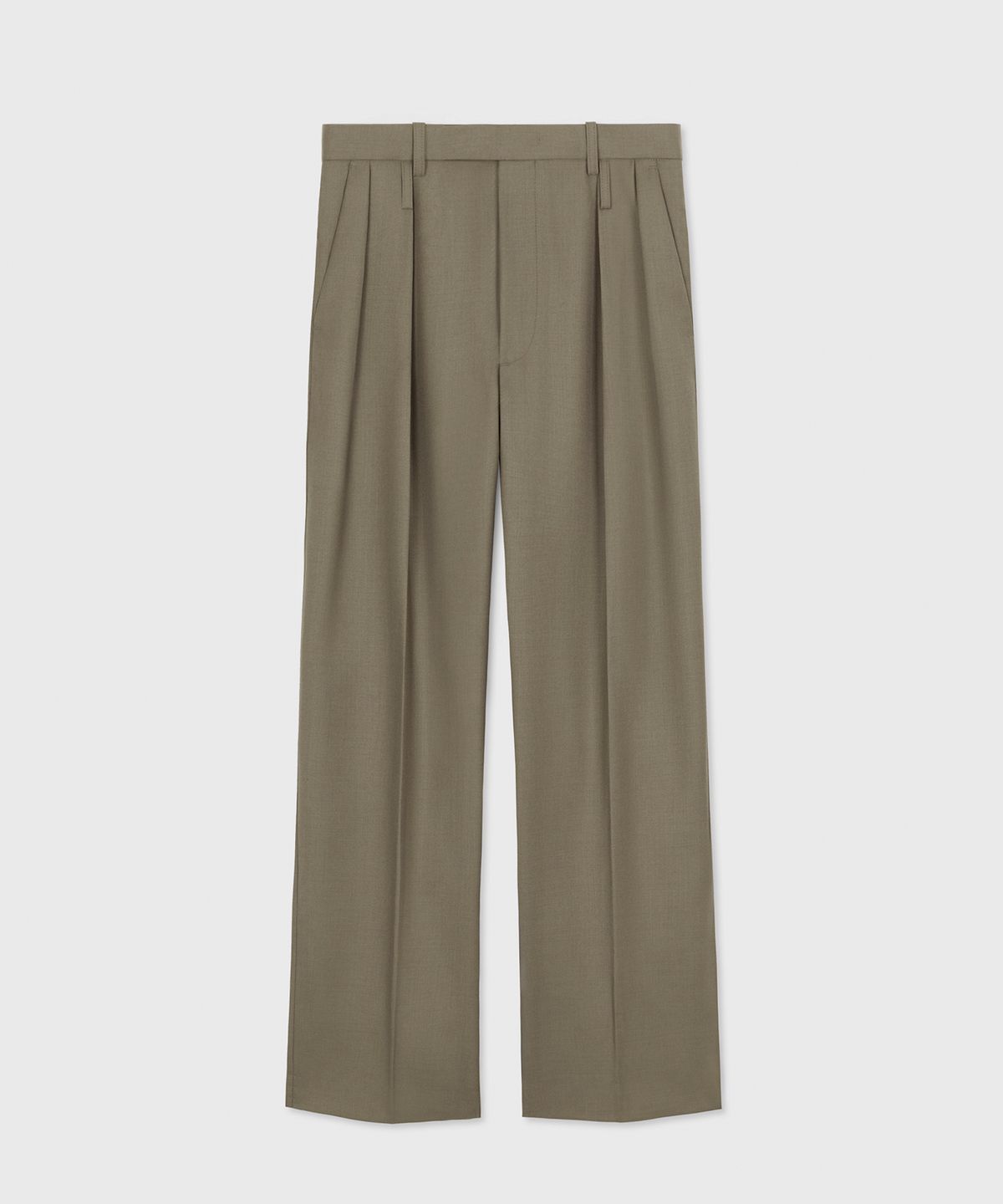 타일레(TAILLE) TORINO TAILORED TROUSERS DARK TAUPE