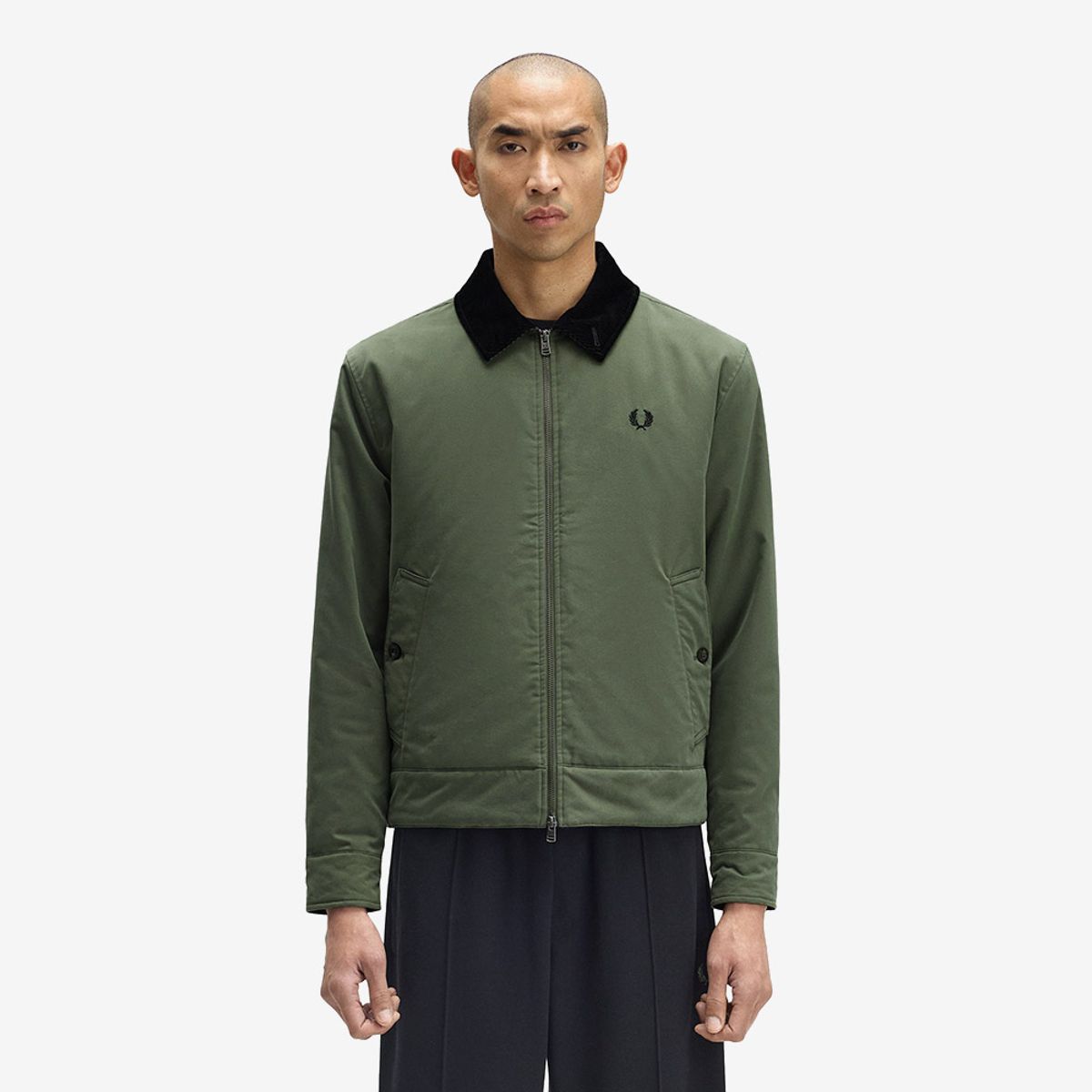 프레드페리(FRED PERRY) [Sharp] 투웨이 카반 재킷 - 로렐리스 그린 AFPM2538535-W19