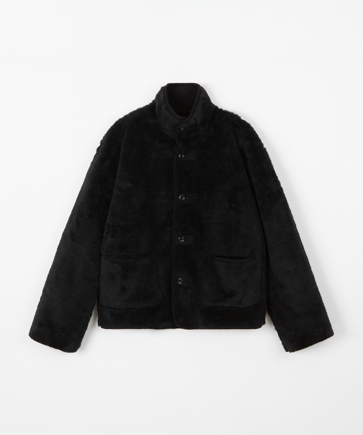 디앤드퀘스천(THEENDQUESTION) Reversible shearling jumper / BLACK