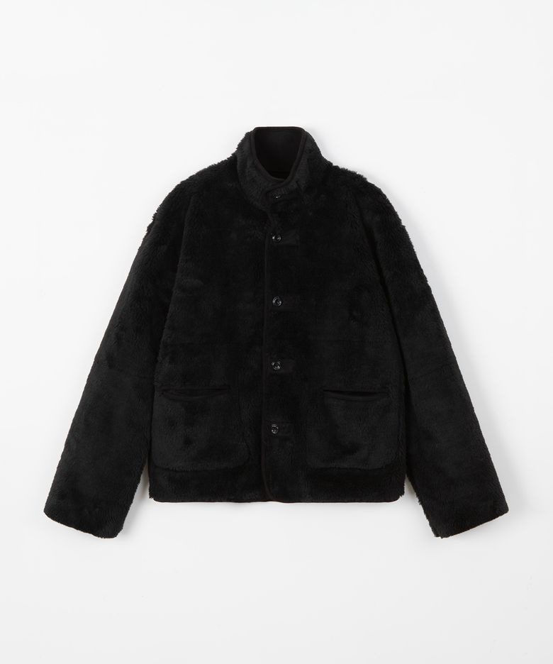 Reversible shearling jumper / BLACK
