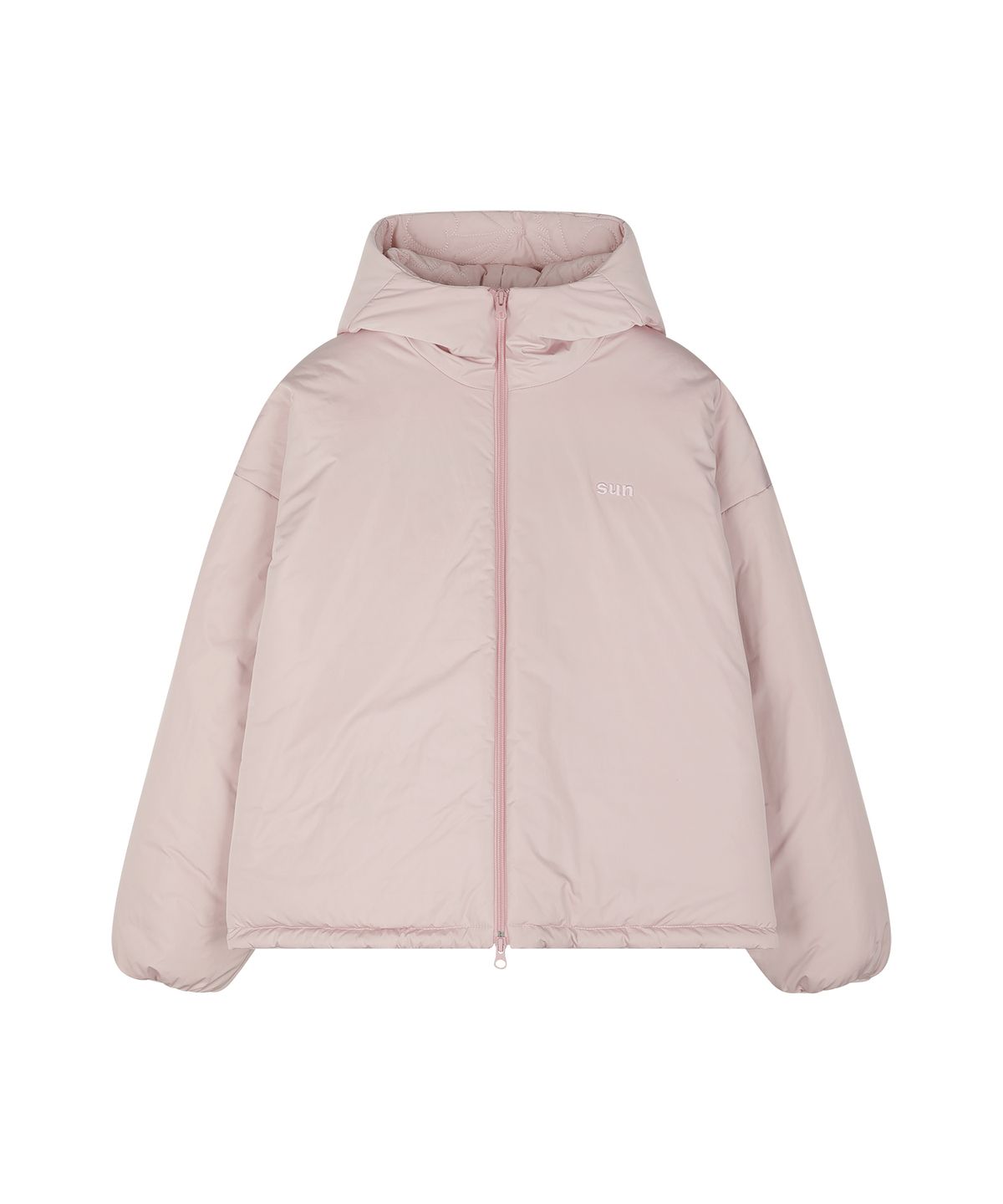 선데이후르츠마켓(SUNDAY FRUIT MARKET) CHERRY REVERSIBLE PUFFER PINK