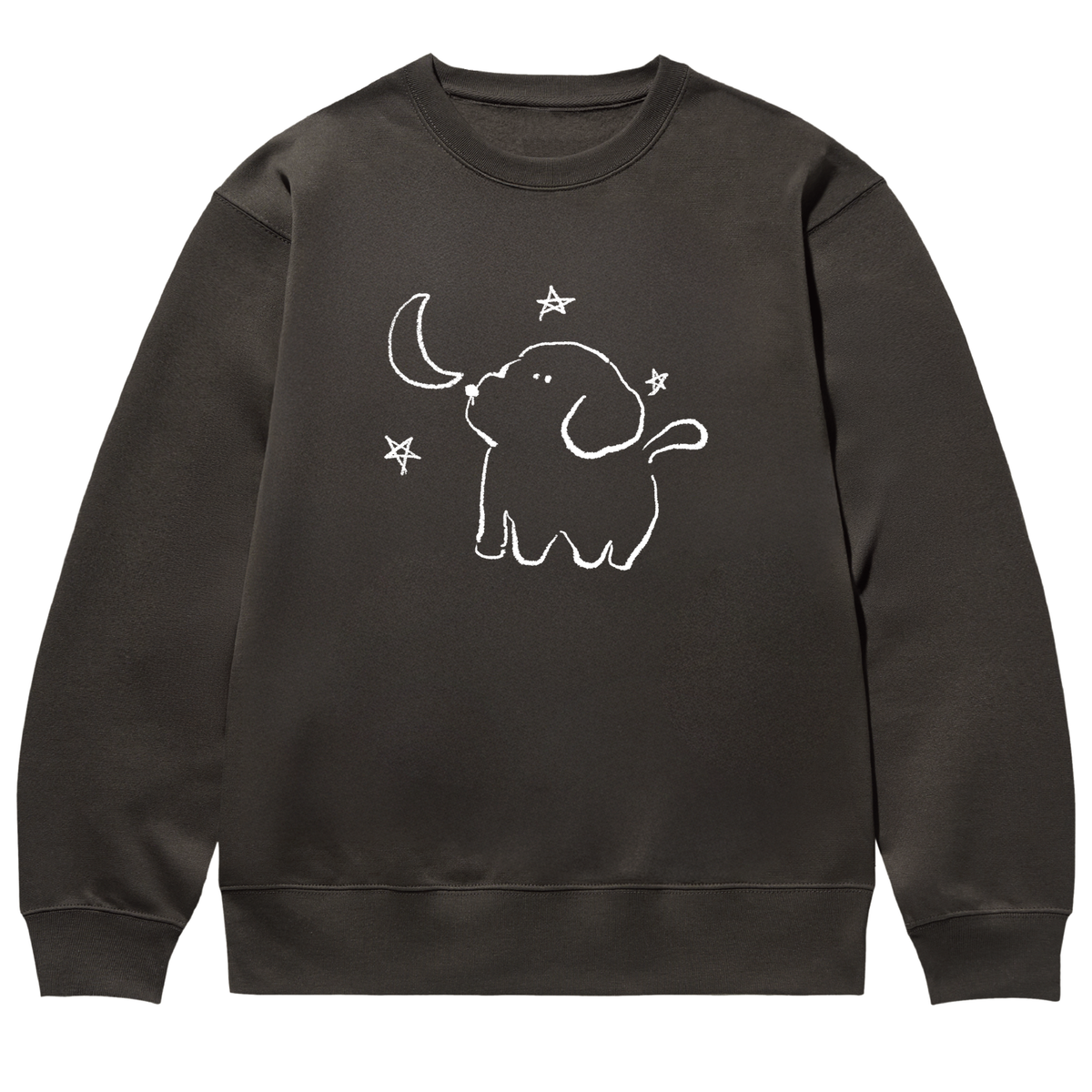 어썸어스(AWESOMEUS) MOON AND PUPPY SWEAT SHIRTS_4 COLOR
