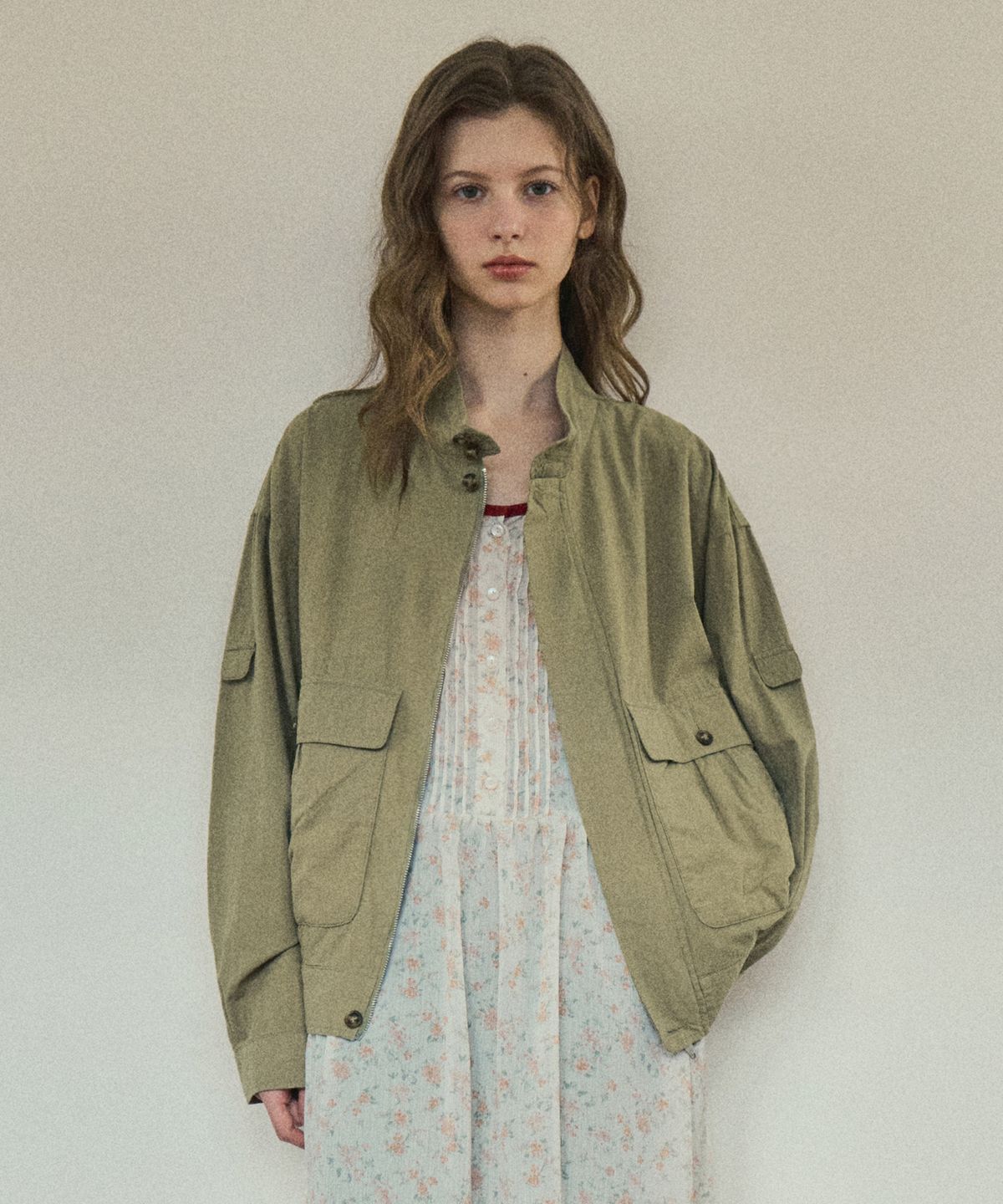 아우어노스텔지아(OURNOSTALGIA) Light Cotton blouson jumper_2color(OC25-OT04)