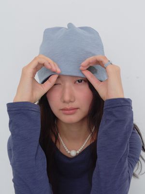 리버시블 플립 비니 Reversible Flip Beanie (Navy)